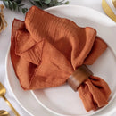 Serviette de table gaze de coton artisanal lot