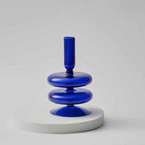 bougeoir décoratif en verre moderne pour événements et décoration intérieure
