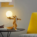 Nordique créatif LED dessin animé Animal écureuil lampe de Table chambre lampe de chevet bureau chambre d'enfants lampes décoratives