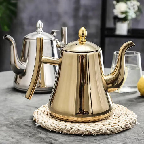 bouilloire inox avec infuseur amovible tous feux 2l