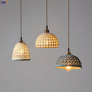 suspension LED blanc en céramique luminaires maison éclairage intérieur chambre salon à côté nordique moderne cuivre suspension lampe