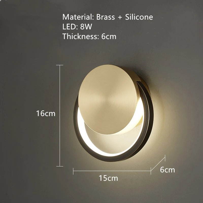 applique murale led en laiton style art déco pour intérieur moderne - vue 21 sur 23