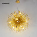 lustre nordique led en aluminium pissenlit spoutnik winfordo