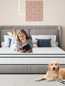 matelas à ressorts ensachés 24 cm confort antiallergique et design ergonomique
