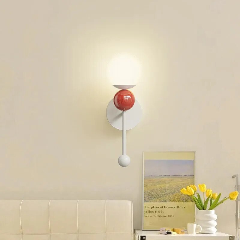 Applique murale LED en bois au design nordique moderne - vue 3 sur 8