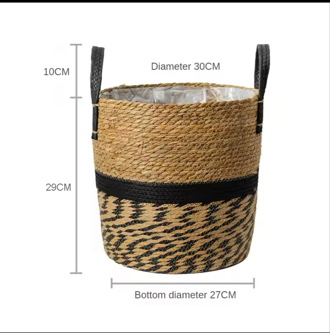 panier en osier naturel pour jardin et rangement décoratif - vue 15 sur 15