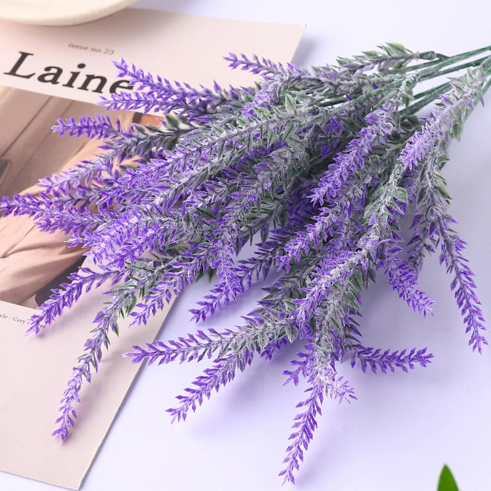 plantes de lavande artificielles pour décoration de table à domicile - vue 7 sur 7