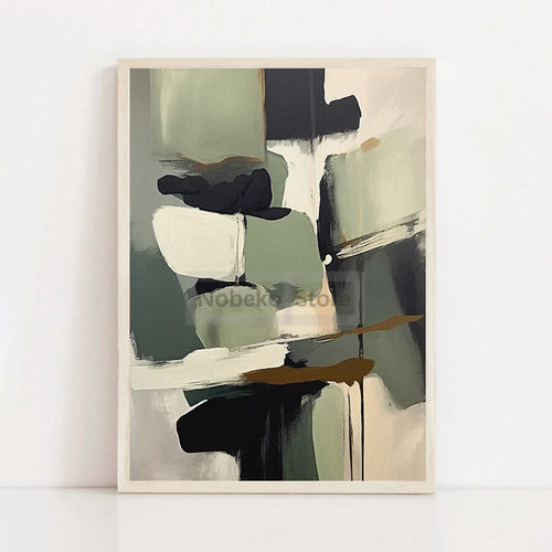 affiche abstraite japonaise wabi sabi pour décoration moderne minimaliste