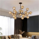Lustre Led suspendu en forme de boule de verre