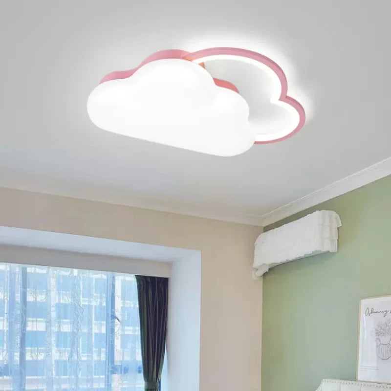 plafonnier nuage arc-en-ciel pour chambre enfant romantique et douce - vue 4 sur 8