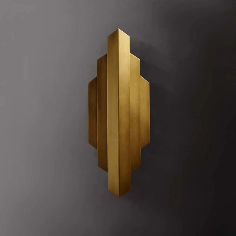 applique murale rétro en cuivre style post-moderne pour décoration intérieure - vue 5 sur 6