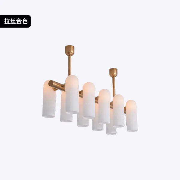 lustre led en verre style art déco éclairage moderne suspendu - vue 8 sur 13