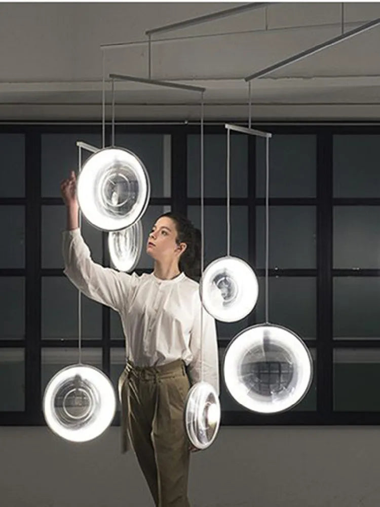 luminaire minimaliste moderne miroir convexe créatif en verre - vue 6 sur 9