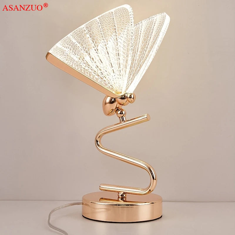Lampe à poser LED Abat-jour papillon - vue 7 sur 8