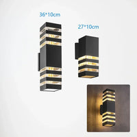 applique murale led imperméable avec capteur pour intérieur et extérieur