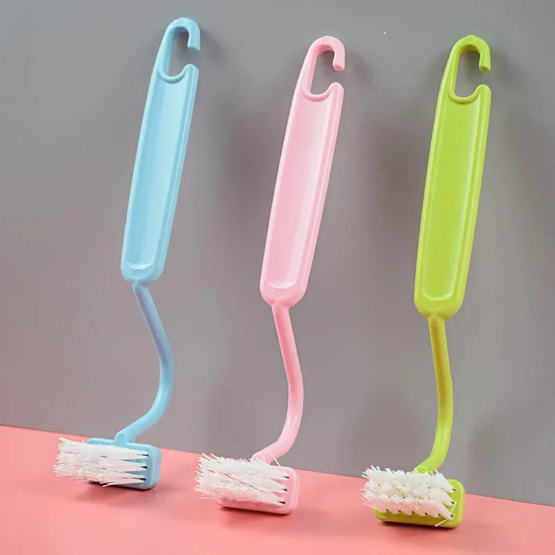 lot de 2 brosses de nettoyage incurvées pour salle de bain - vue 6 sur 7