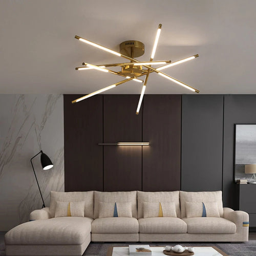 plafonnier led moderne réglable lustre suspension pour éclairage intérieur