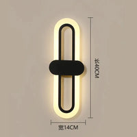 applique murale led pour décoration de maison acrylique
