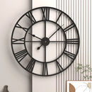 horloge murale 3D rétro en métal style nordique silencieuse et précise