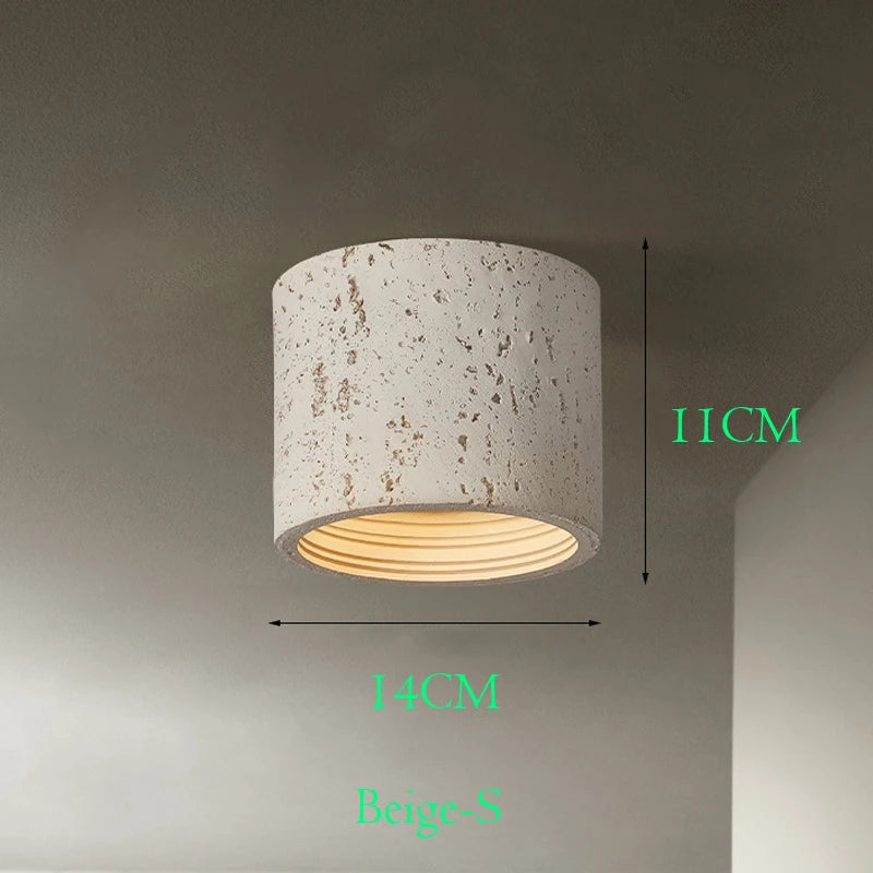 Wabi Sabi – spot lumineux Led en ciment rouge - vue 12 sur 16