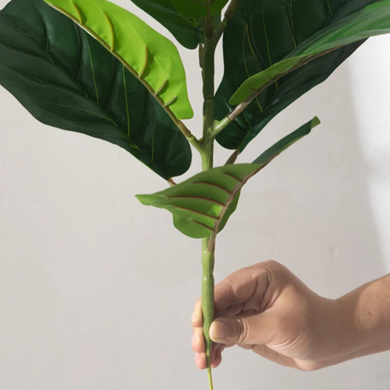 faux ficus arbre artificiel plante tropicale en plastique pour décoration intérieure - vue 5 sur 6