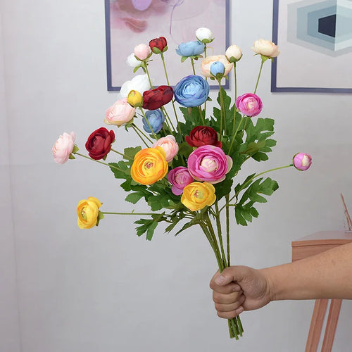 fleurs artificielles pivoine en soie pour décorations et événements festifs - vue 3 sur 14