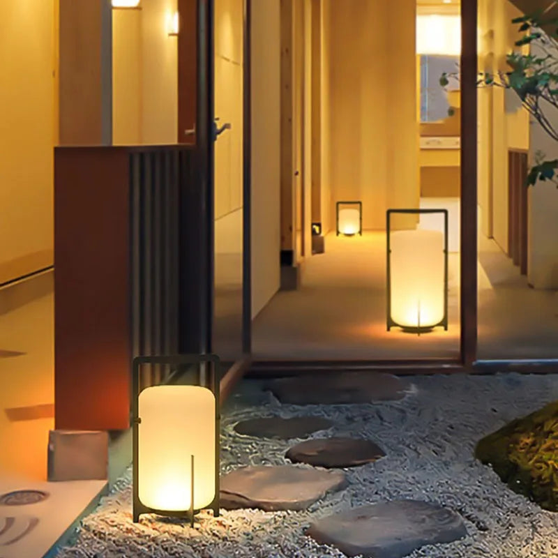 lampadaire moderne solaire pour intérieur et extérieur - vue 4 sur 9