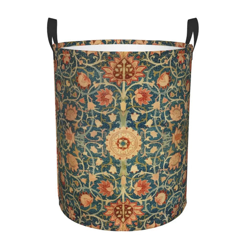 panier à linge pliable floral pour rangement jouets bébé - vue 28 sur 30