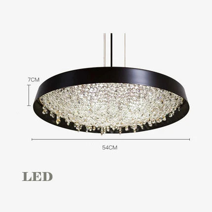 suspension élégante en cristal transparent pour un intérieur moderne - vue 10 sur 12