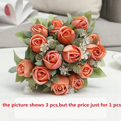 décoration florale en soie roses artificielles pour intérieur et extérieur - vue 13 sur 14