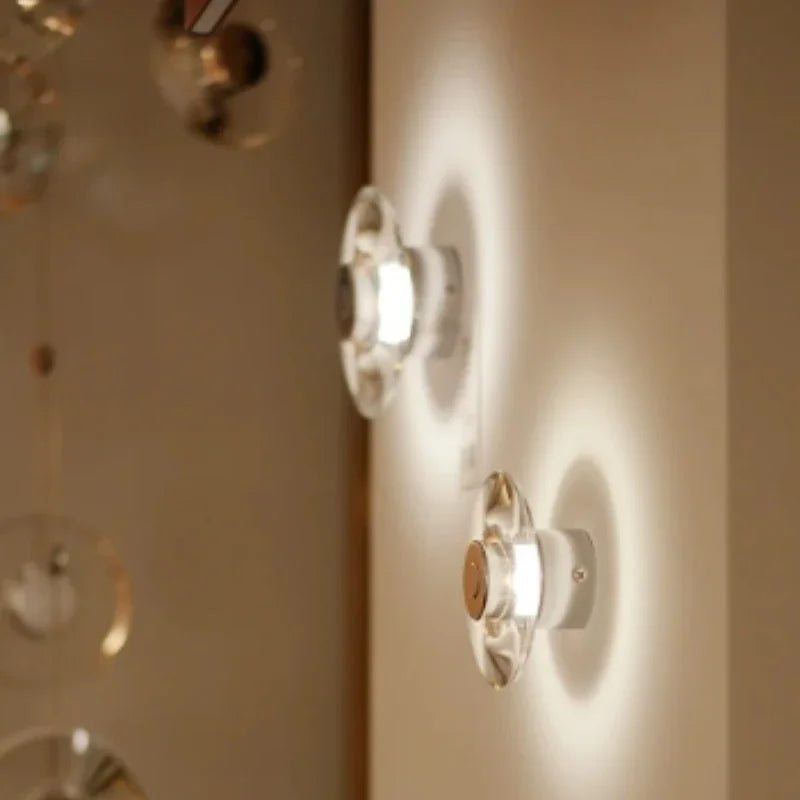 lampe de chevet en cristal italien pour décoration intérieure élégante - vue 6 sur 8