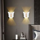 Appliques murales LED modernes 12W IP65 applique murale en métal LED lumières en aluminium LED applique murale papillon blanc LED pour ampoules LED