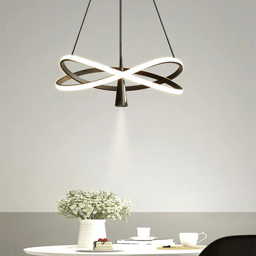 lustre suspendu à led moderne pour décoration intérieure élégante