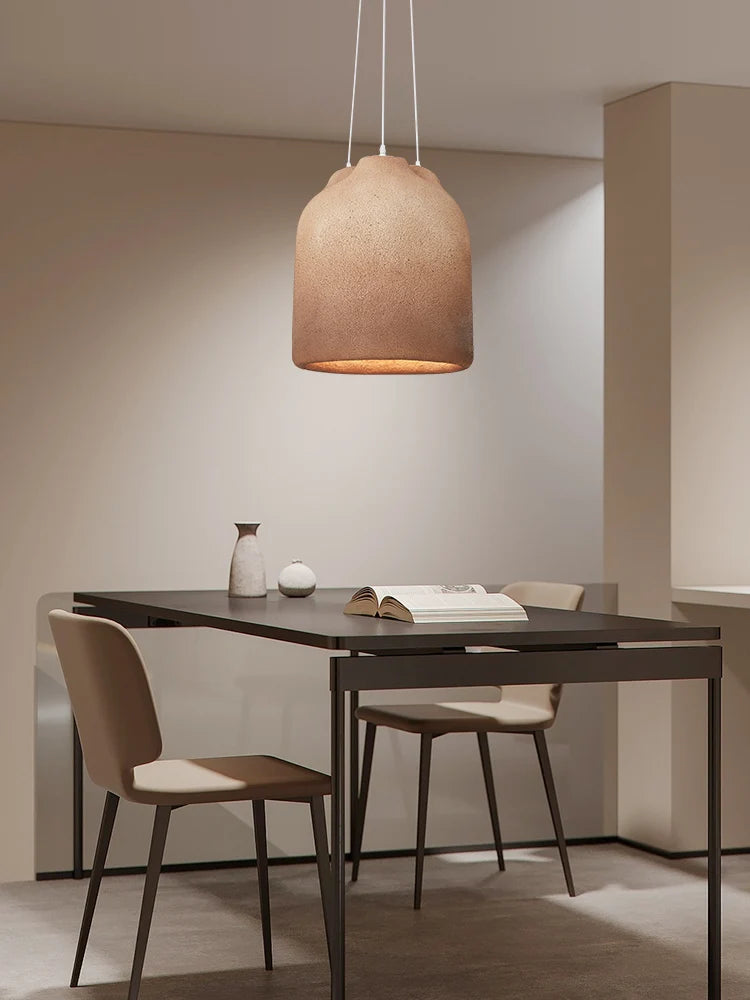 lustre led style wabi sabi nordique pour restaurant et bar - vue 3 sur 9