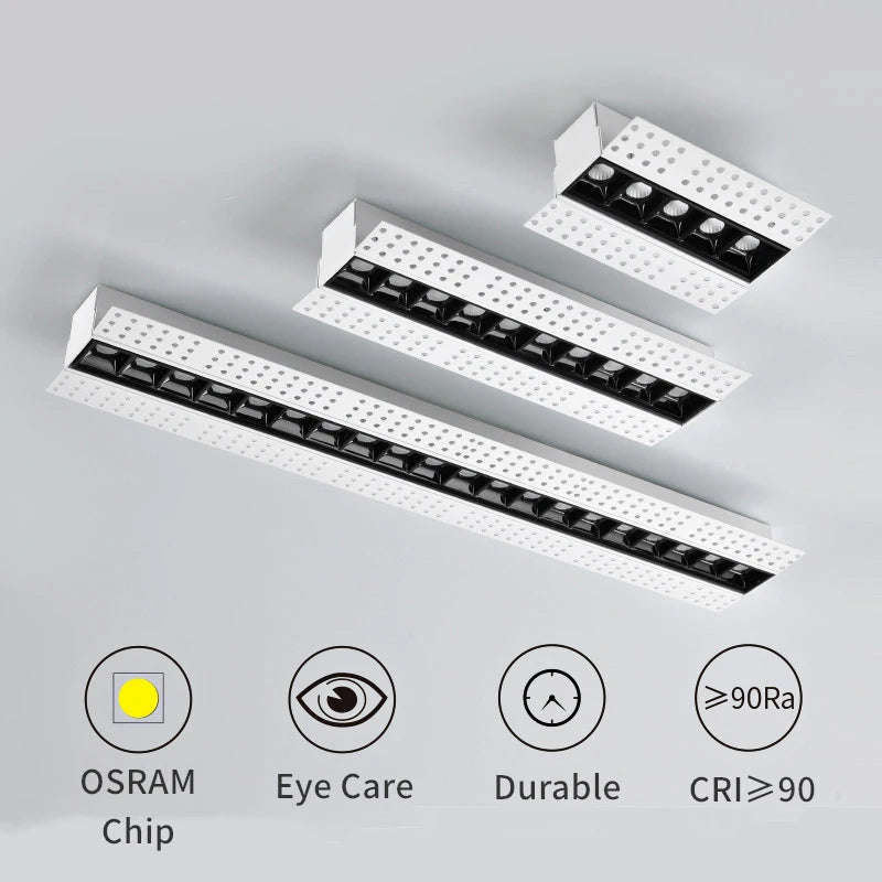 spot led encastrable magnétique moderne éclairage linéaire intérieur