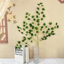 plantes artificielles feuilles d'érable décoratives pour intérieur automnal