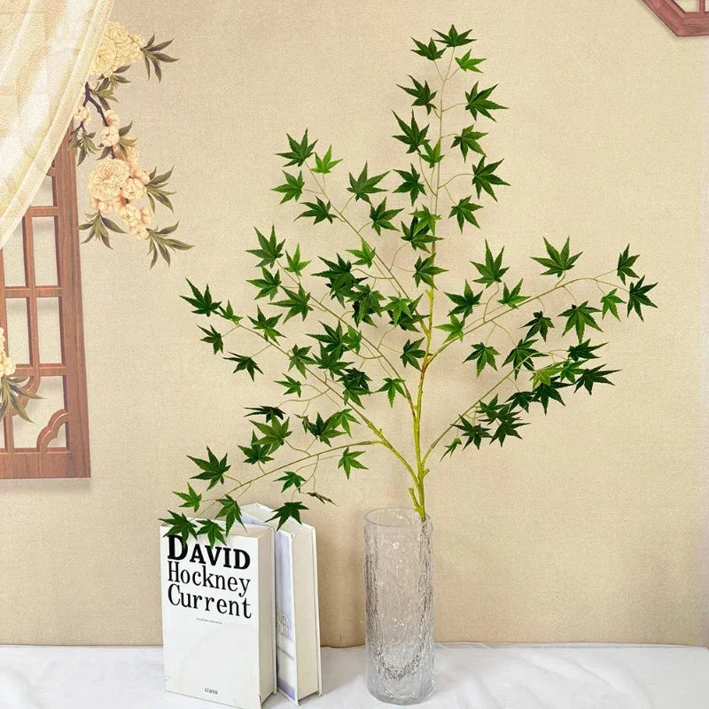 plantes artificielles feuilles d'érable décoratives pour intérieur automnal
