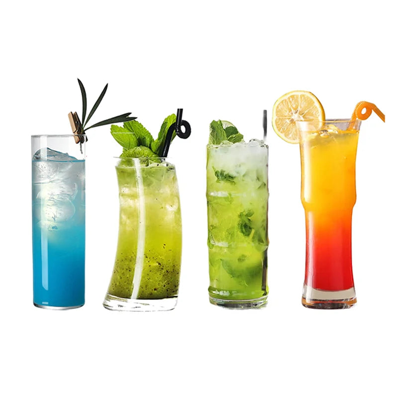 Verres collins en cristal sans plomb style strie - vue 2 sur 6