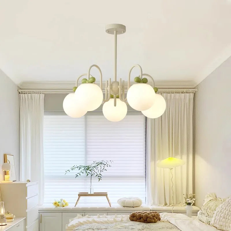 lustre en verre de style français idéal pour hôtel - vue 3 sur 11
