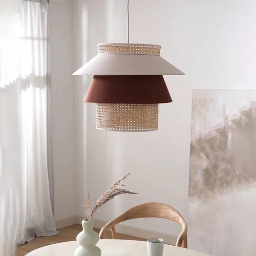 suspension nordique rétro en corde de chanvre artisanale pour décoration intérieure - vue 4 sur 9