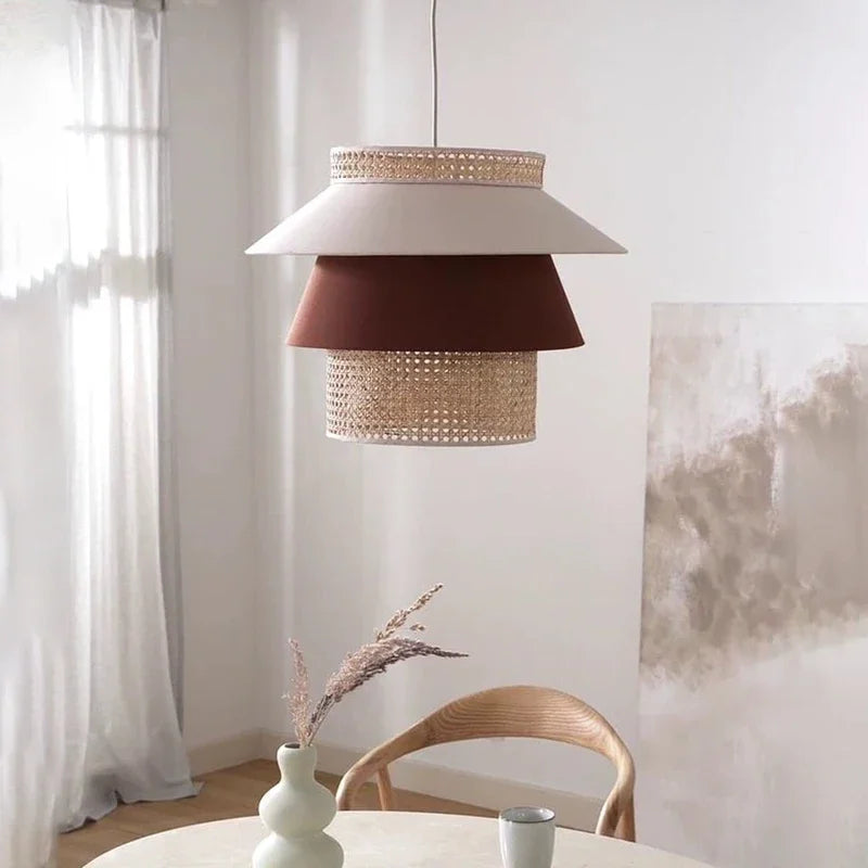 suspension nordique rétro en corde de chanvre artisanale pour décoration intérieure - vue 4 sur 9
