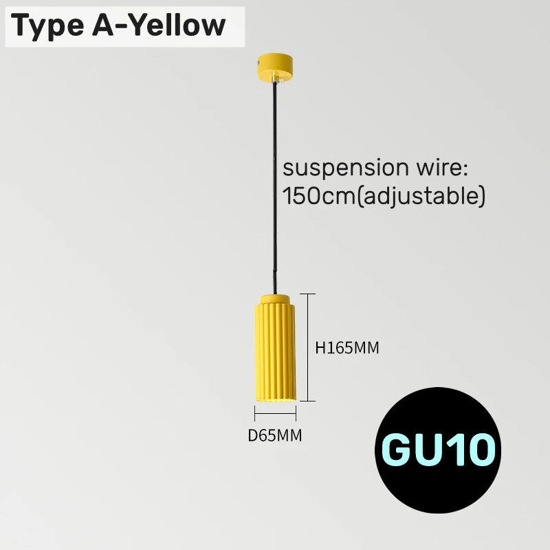 suspension Minimalisme moderne LED colorée Art - vue 9 sur 16
