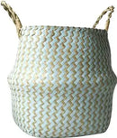 panier pliable en rotin pour rangement et décoration