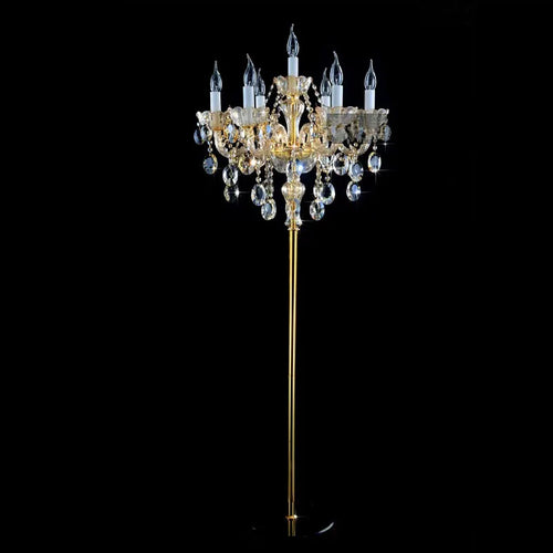 lampadaire en cristal moderne pour décoration intérieure élégante - vue 3 sur 7