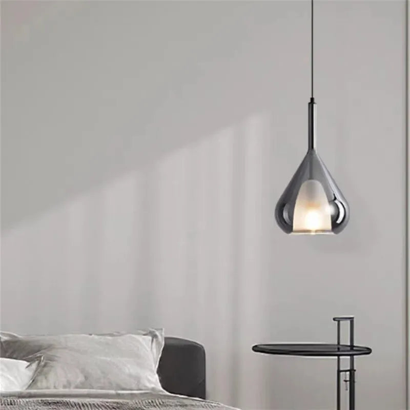 suspension en verre à plusieurs têtes pour intérieur moderne - vue 3 sur 23