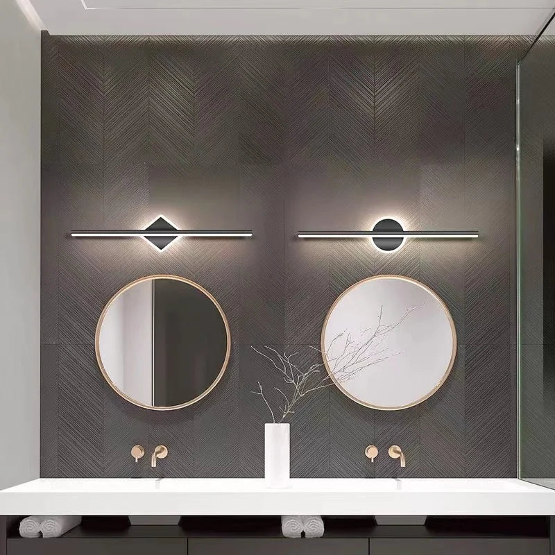 Applique murale LED suspendue au design doré - vue 6 sur 6