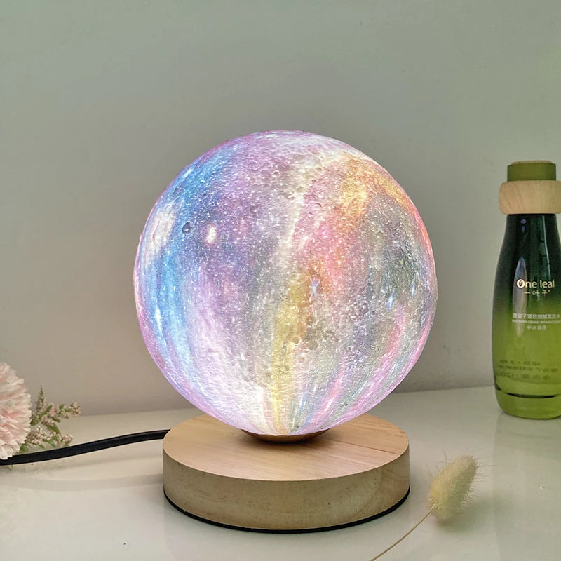Creative 3D lune lampe de Table technologie mode atmosphère lampe chambre d'enfants étudiant lampe chambre étude lampe décorative - vue 4 sur 12