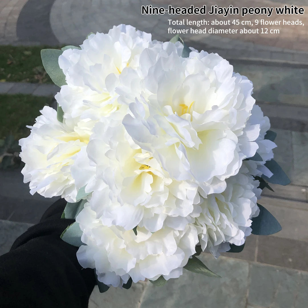 grande hortensia artificielle tactile pour décoration mariage et événements - vue 4 sur 9