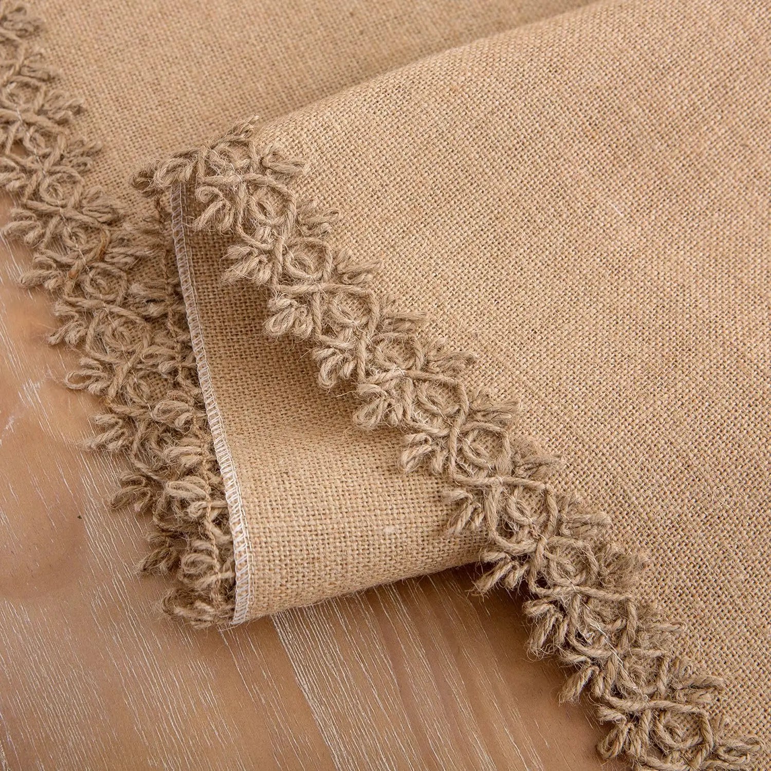Chemin de table style champetre dentelle rustique mariage