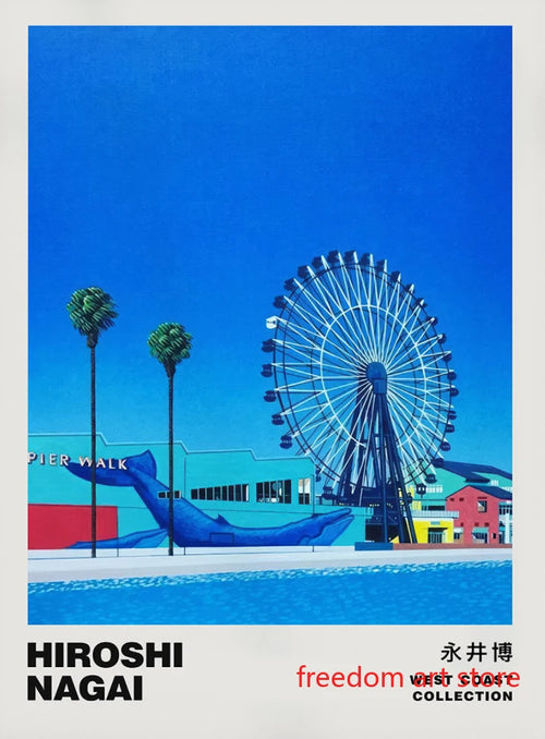 affiches d'art vintage japonaises années 80 par hiroshi nagai décor mural